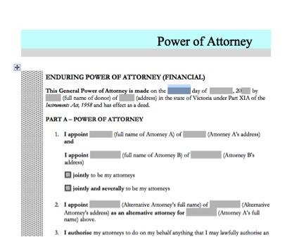 Enduring power of attorney form nsw Enduring power of attorney form nsw