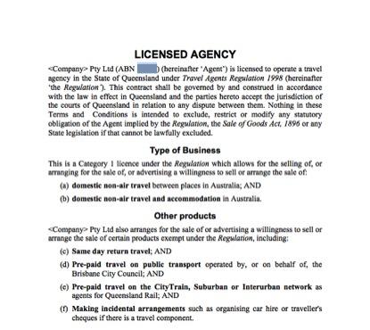 Travel Agent Licence Qld Travel Agent Licence Qld