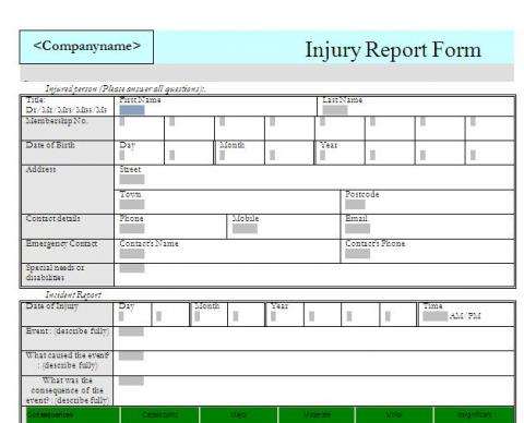 occupational health amp safety docdownload oh s incident report form